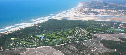 Aerial view of Royal Obidos seen from south