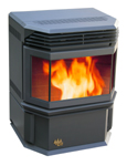 one of the two Eco-Aire pellet burning stoves from Ecoforest 